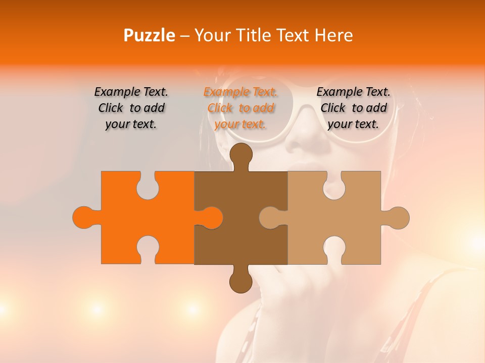 Young Face Work PowerPoint Template