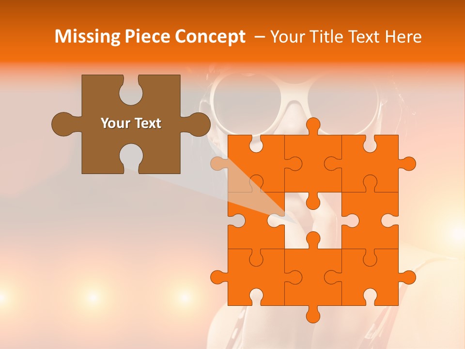 Young Face Work PowerPoint Template