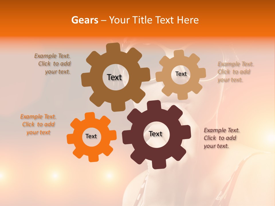 Young Face Work PowerPoint Template