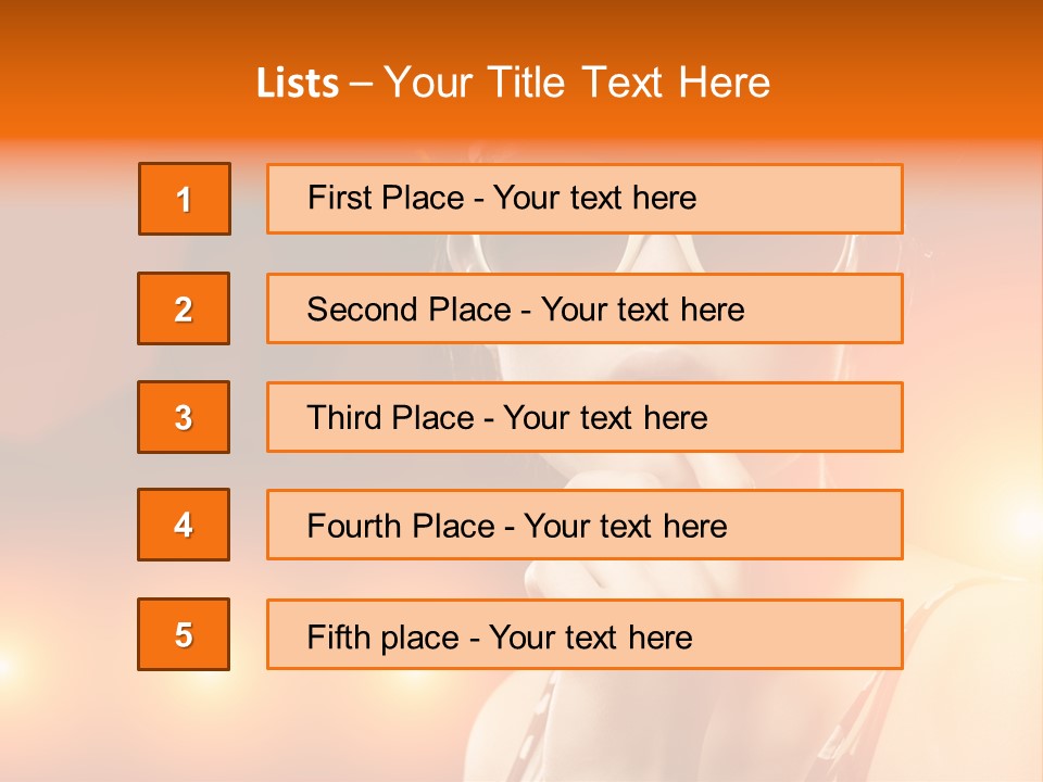 Young Face Work PowerPoint Template