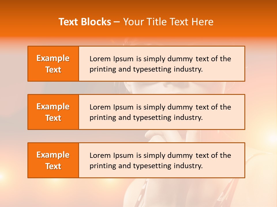 Young Face Work PowerPoint Template