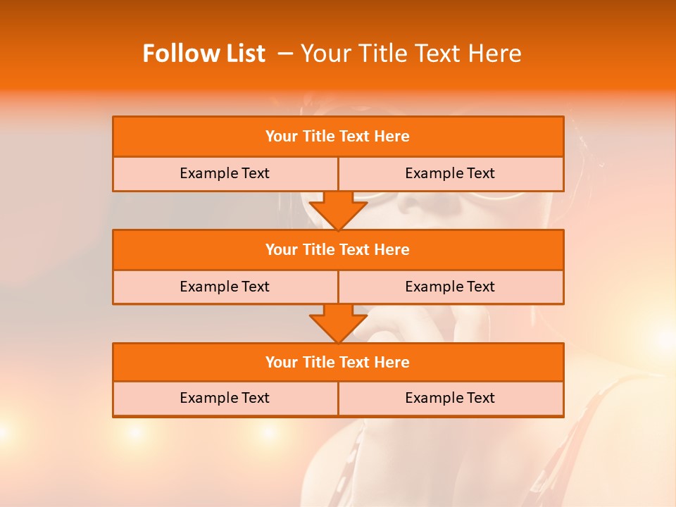 Young Face Work PowerPoint Template