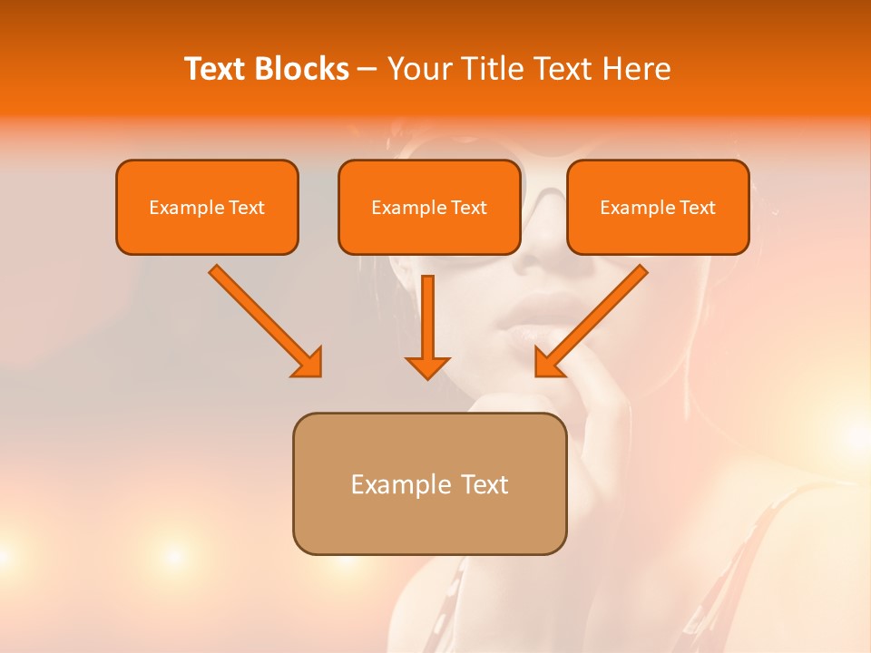 Young Face Work PowerPoint Template