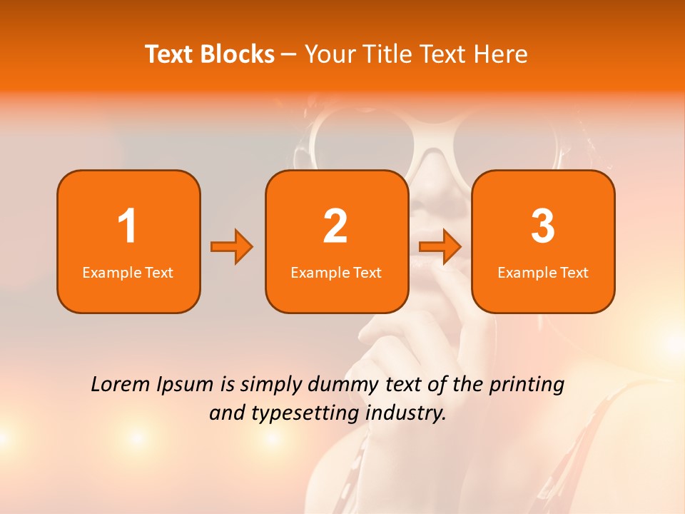 Young Face Work PowerPoint Template