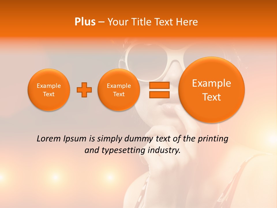Young Face Work PowerPoint Template