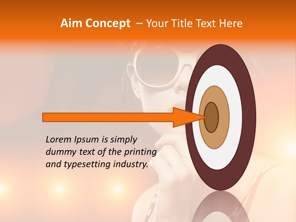 Young Face Work PowerPoint Template