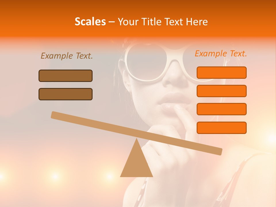 Young Face Work PowerPoint Template