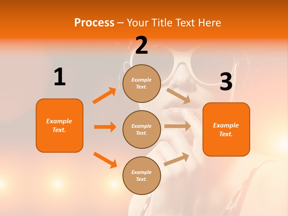 Young Face Work PowerPoint Template