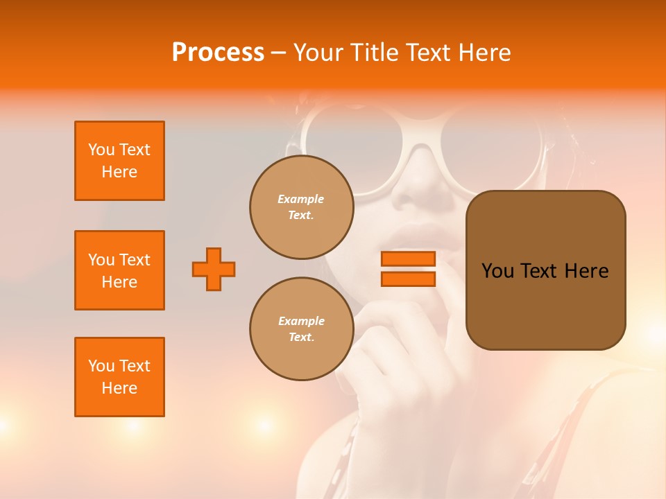 Young Face Work PowerPoint Template