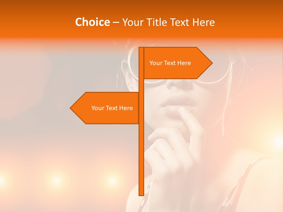 Young Face Work PowerPoint Template