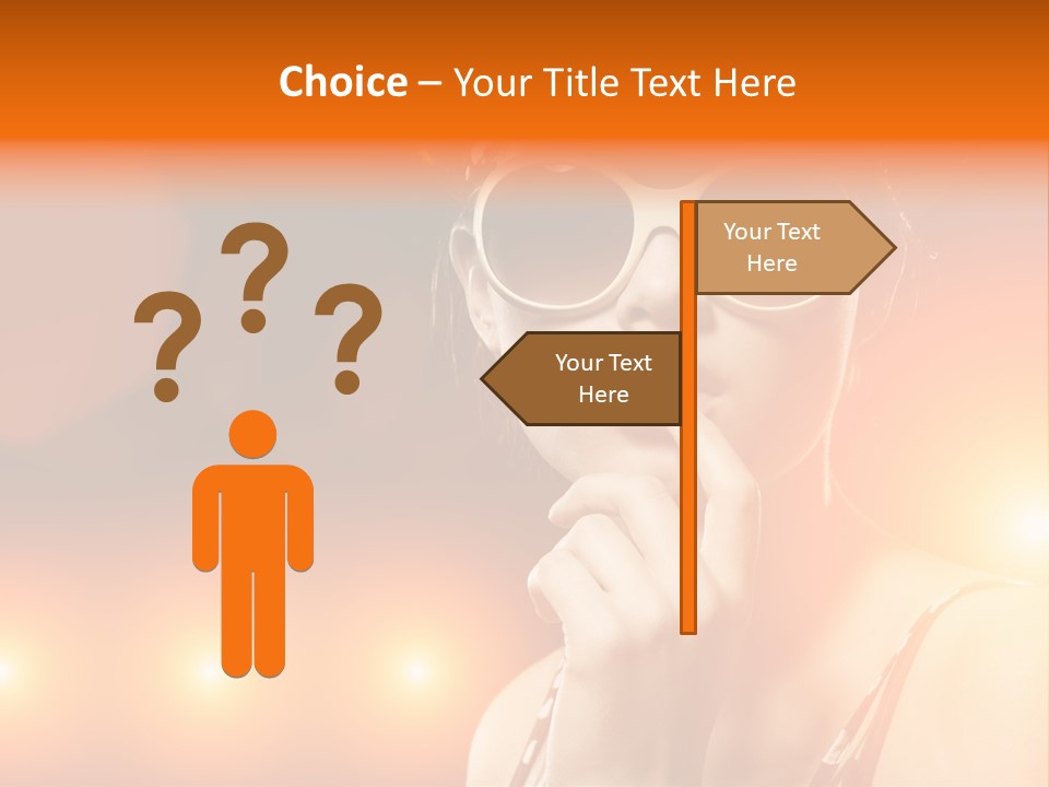 Young Face Work PowerPoint Template