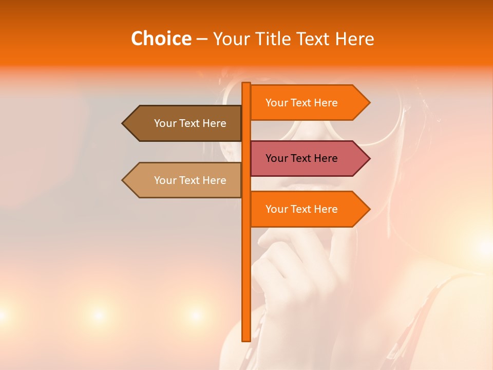 Young Face Work PowerPoint Template