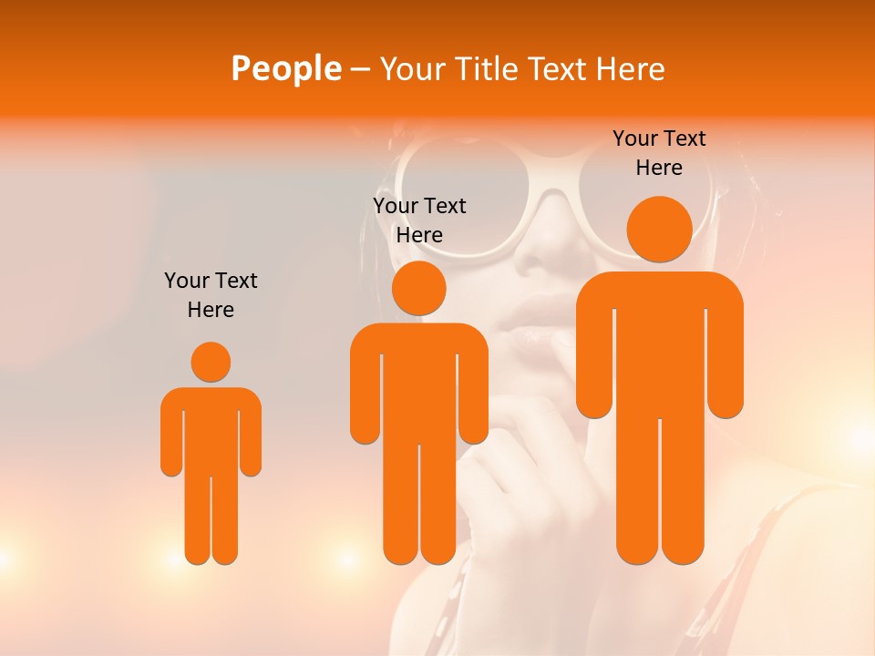 Young Face Work PowerPoint Template