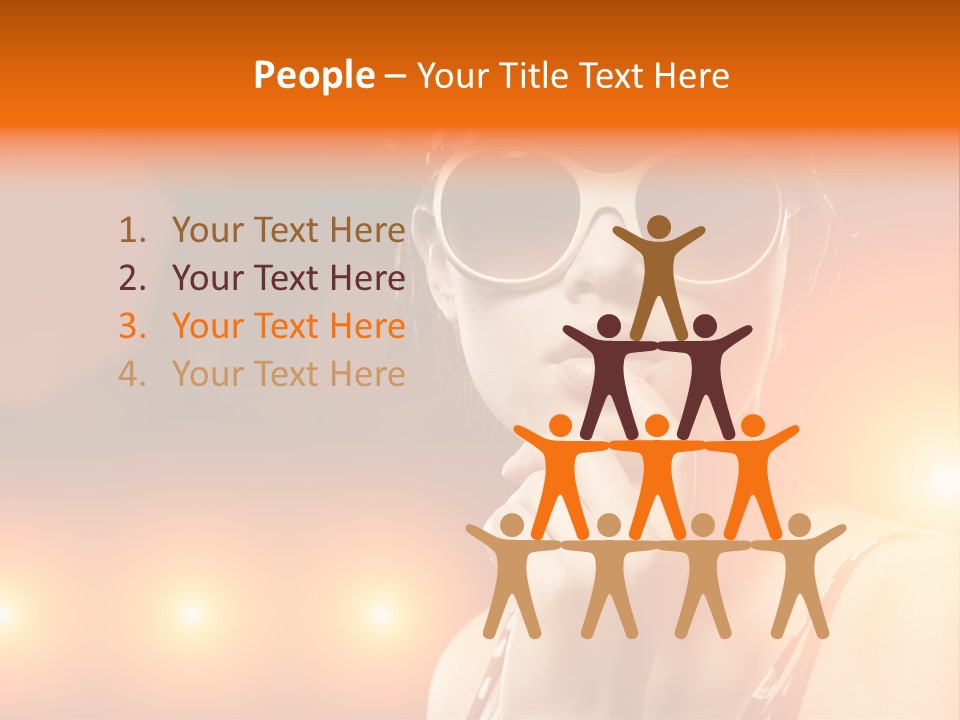 Young Face Work PowerPoint Template