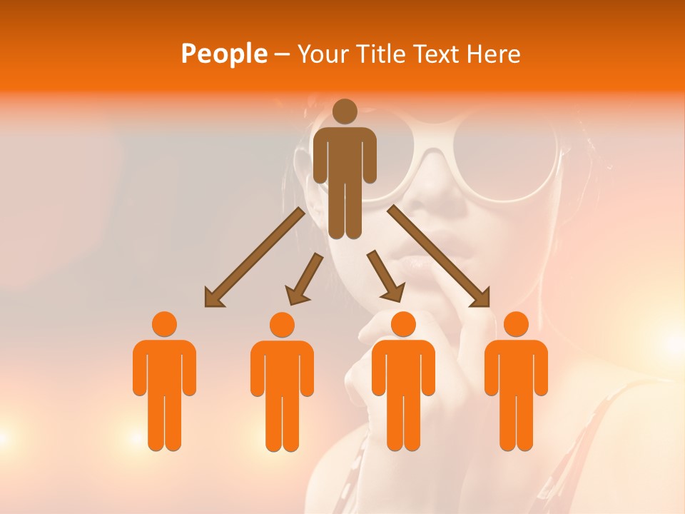 Young Face Work PowerPoint Template