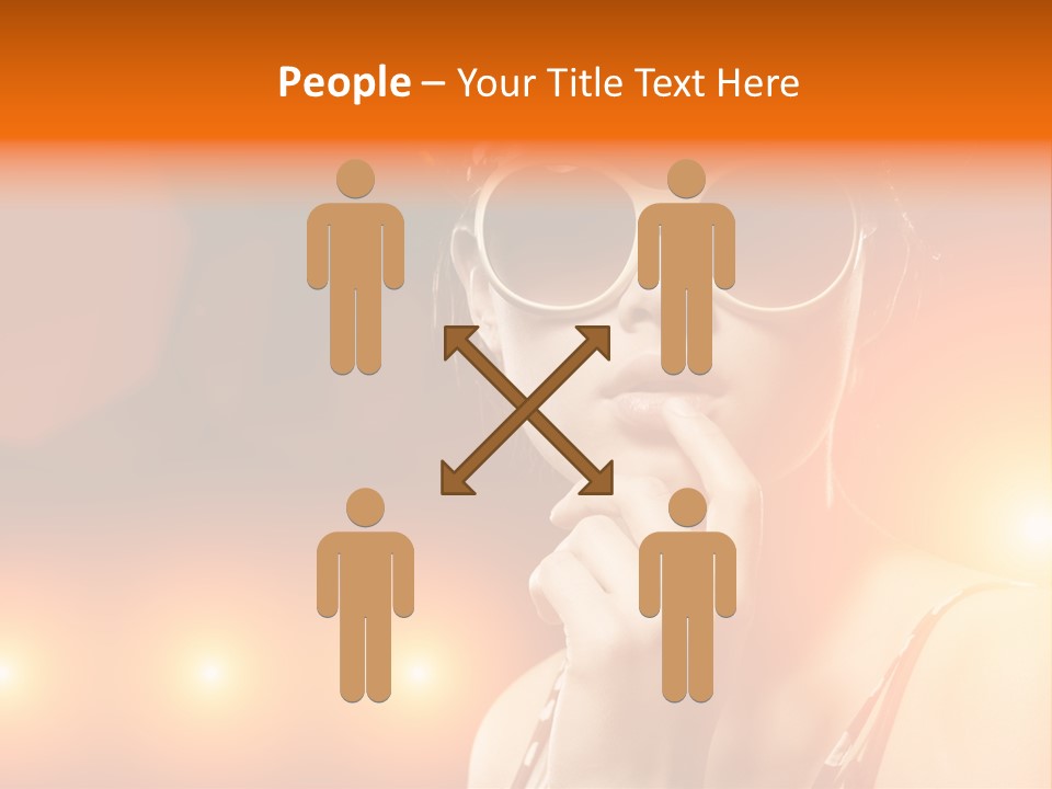 Young Face Work PowerPoint Template