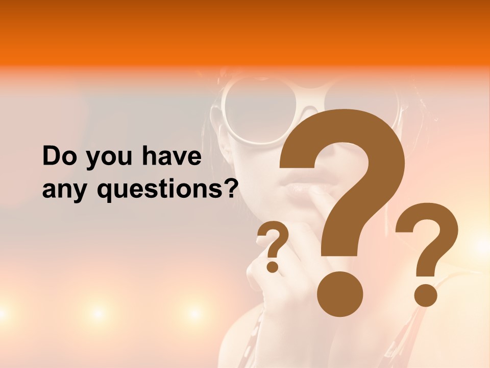 Young Face Work PowerPoint Template