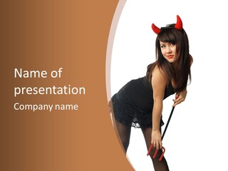 Costume Sensuality Holiday PowerPoint Template