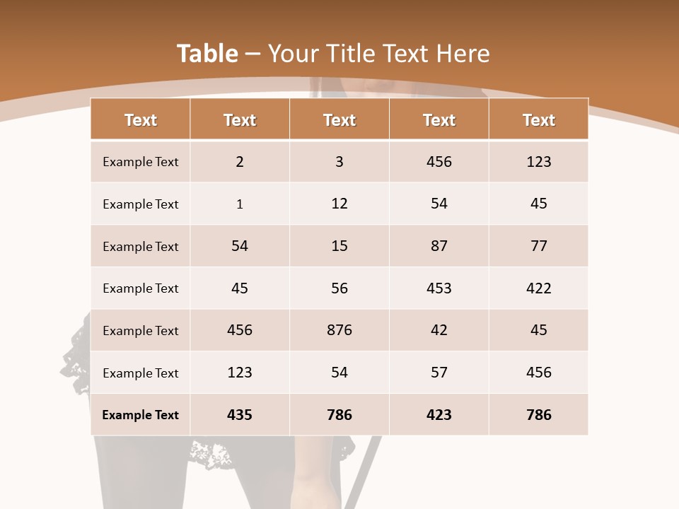 Costume Sensuality Holiday PowerPoint Template