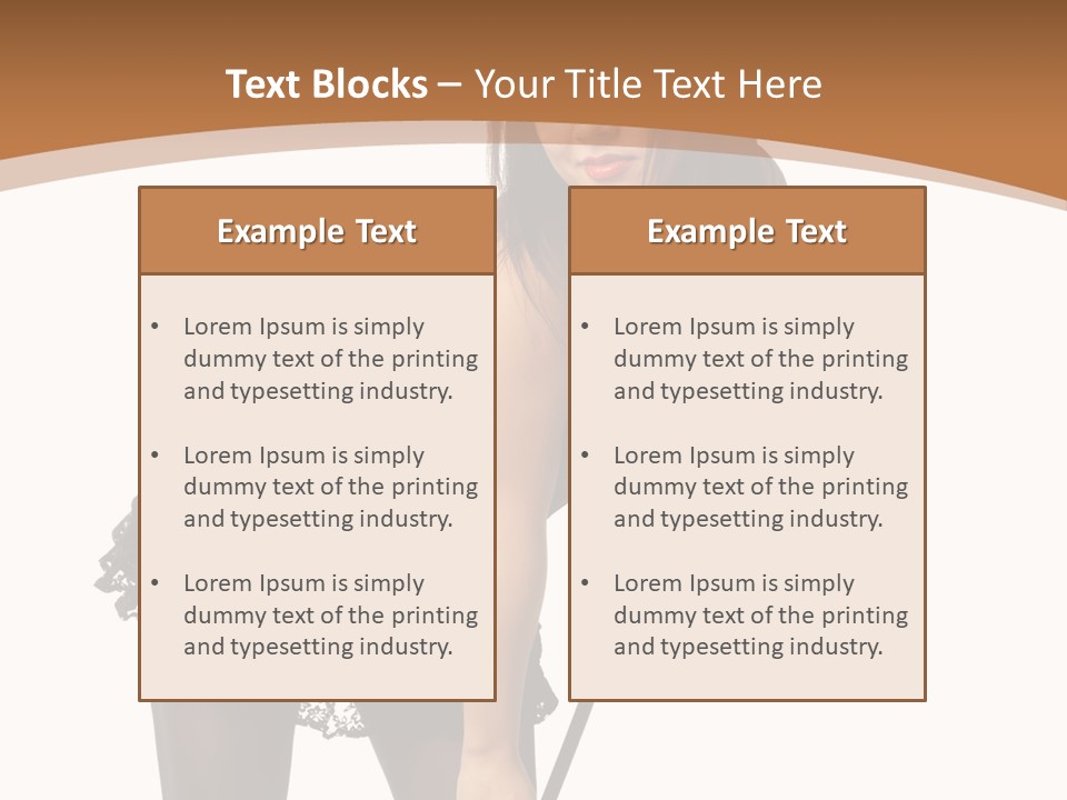 Costume Sensuality Holiday PowerPoint Template