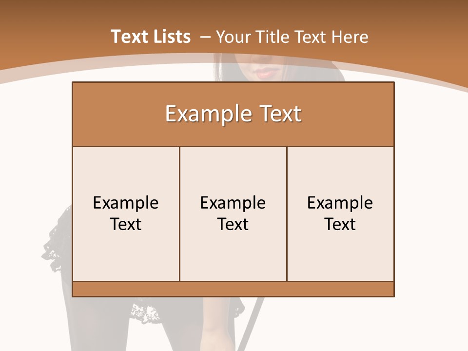Costume Sensuality Holiday PowerPoint Template