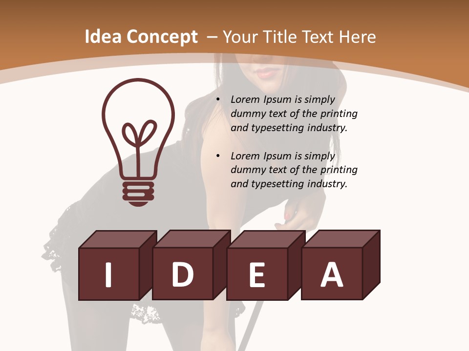 Costume Sensuality Holiday PowerPoint Template