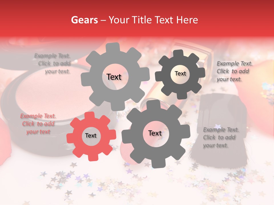 Lip Background Decorative PowerPoint Template