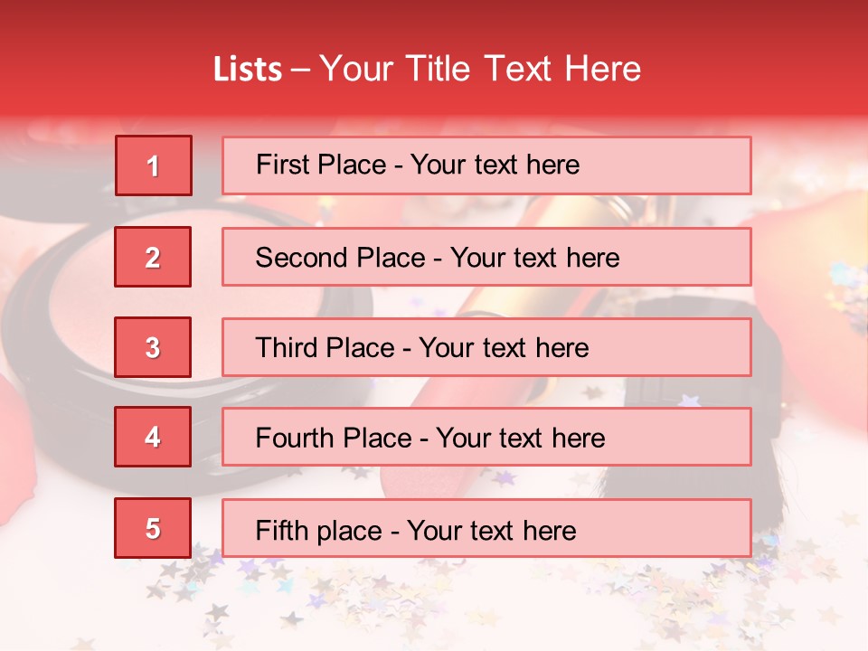 Lip Background Decorative PowerPoint Template