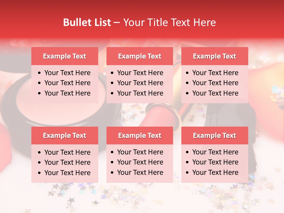 Lip Background Decorative PowerPoint Template