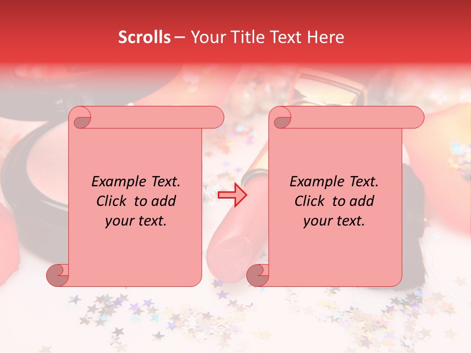 Lip Background Decorative PowerPoint Template