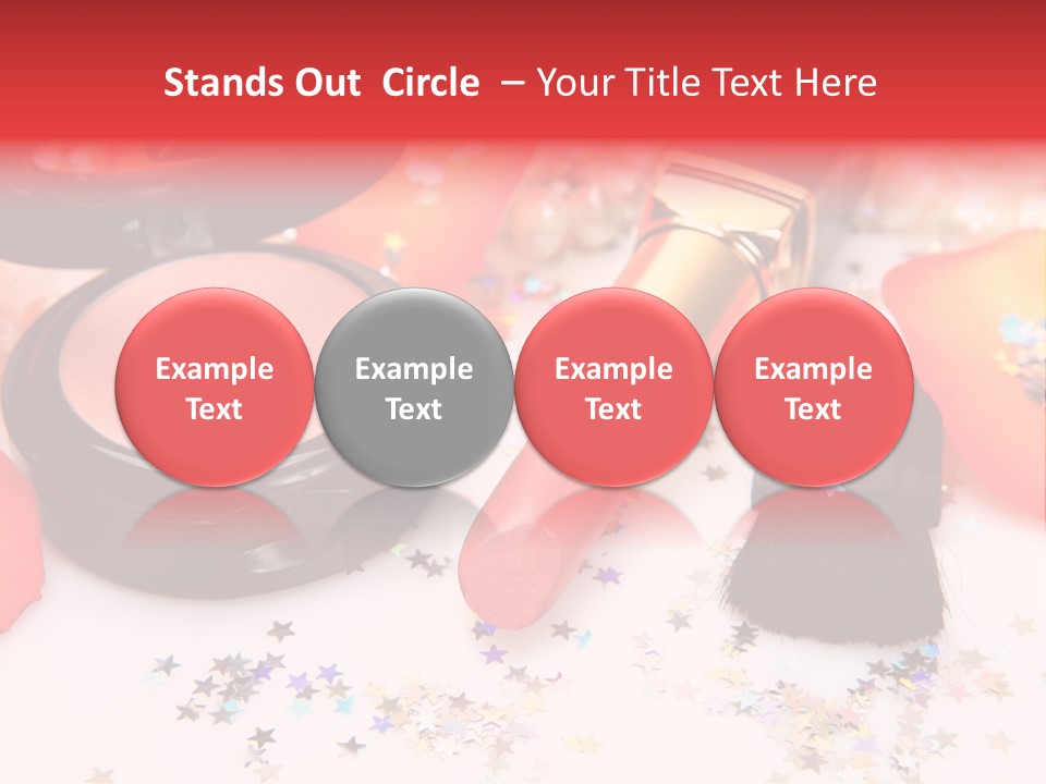 Lip Background Decorative PowerPoint Template