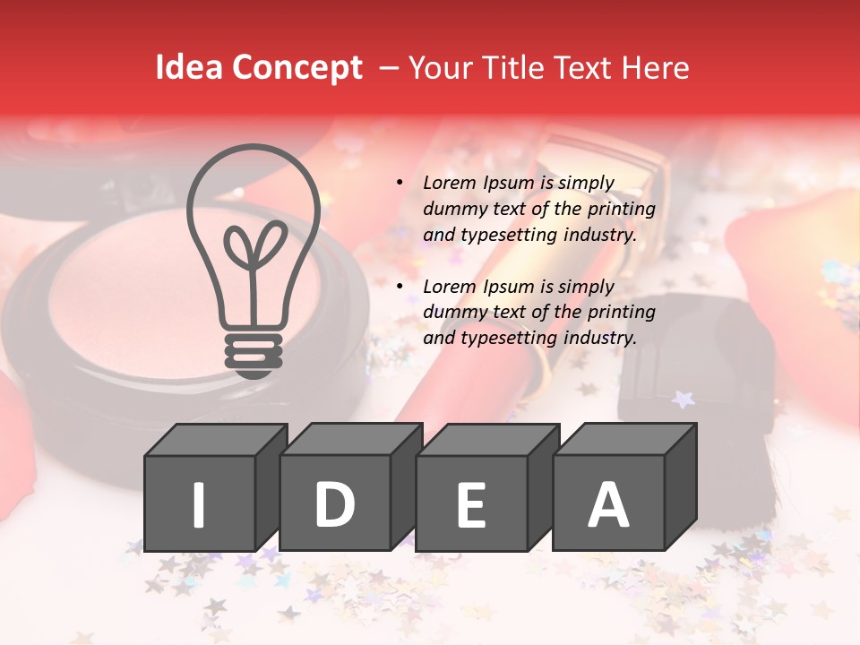 Lip Background Decorative PowerPoint Template