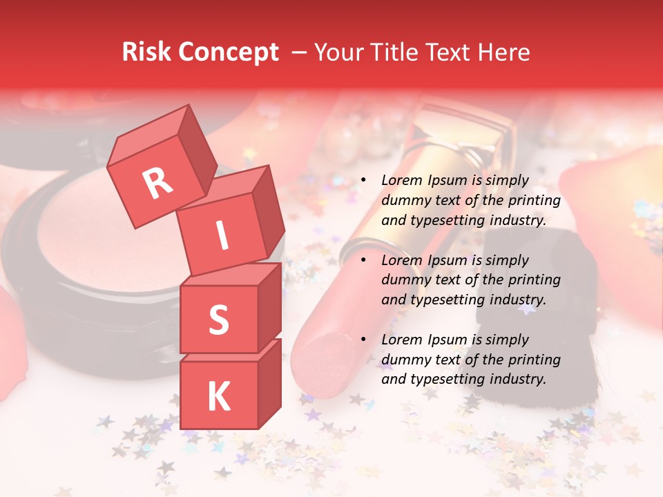 Lip Background Decorative PowerPoint Template