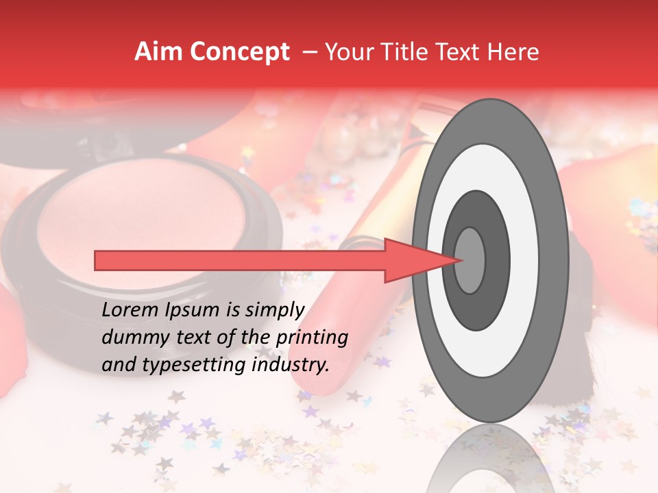 Lip Background Decorative PowerPoint Template