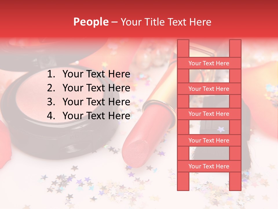 Lip Background Decorative PowerPoint Template