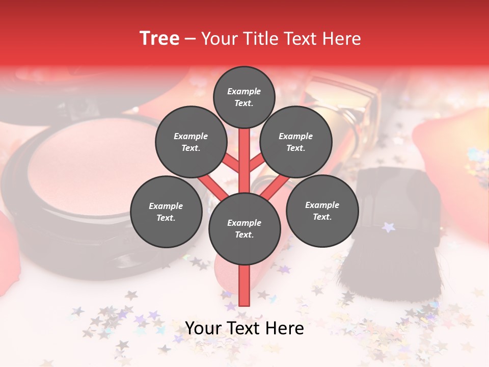 Lip Background Decorative PowerPoint Template