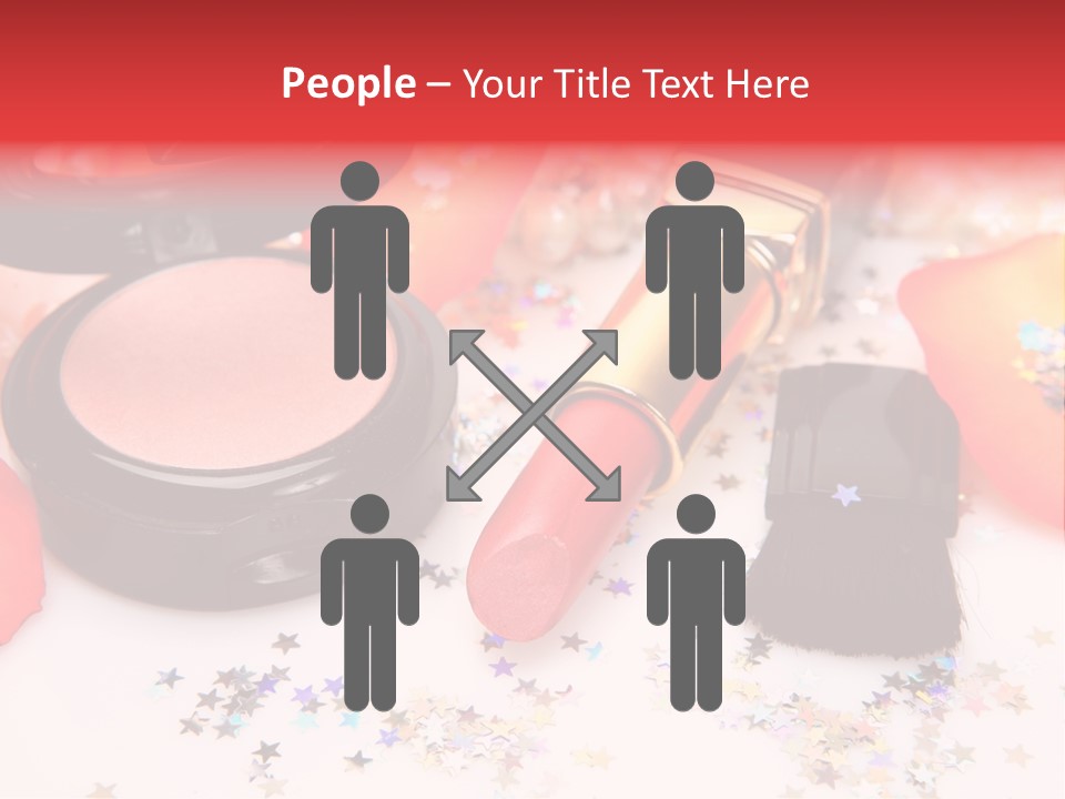 Lip Background Decorative PowerPoint Template