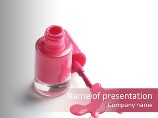 Background Makeup Nail PowerPoint Template