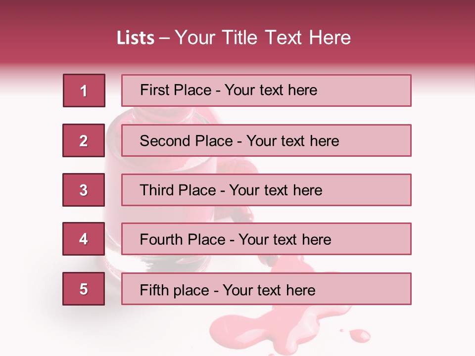 Background Makeup Nail PowerPoint Template