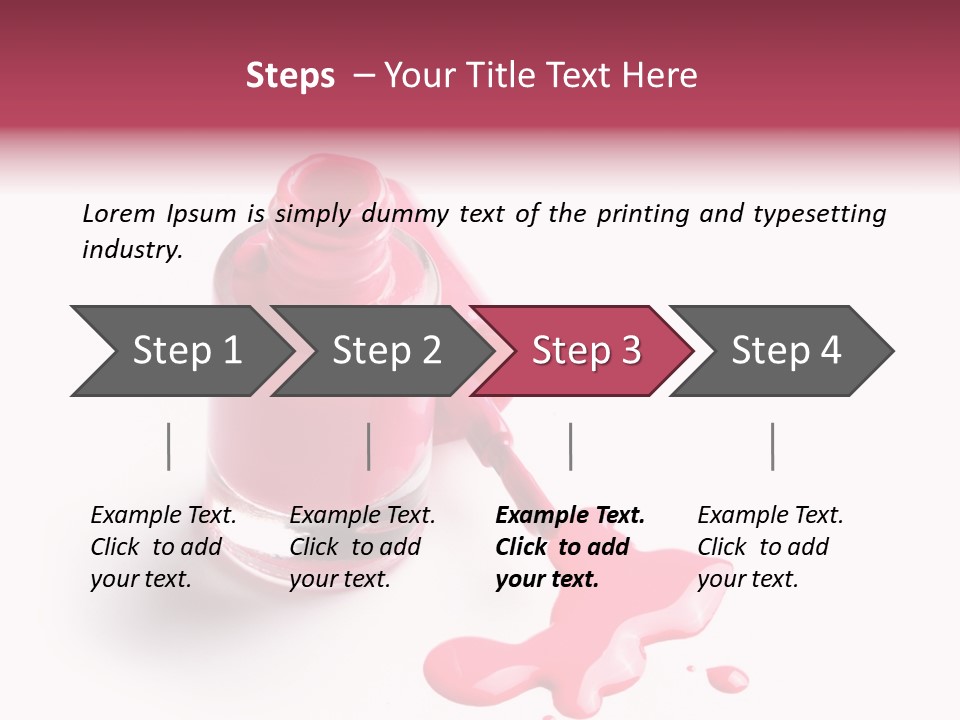 Background Makeup Nail PowerPoint Template