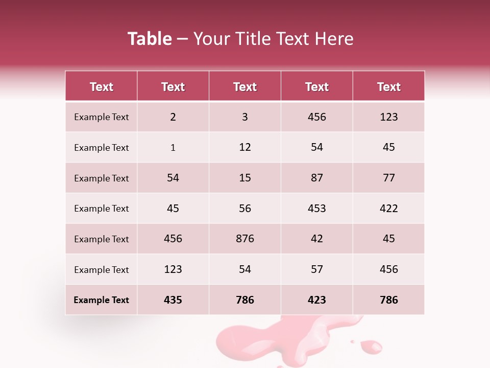 Background Makeup Nail PowerPoint Template