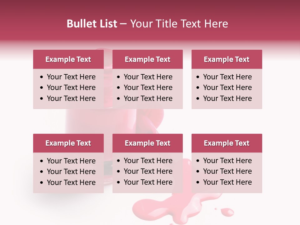 Background Makeup Nail PowerPoint Template