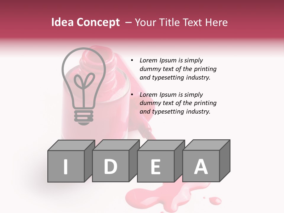 Background Makeup Nail PowerPoint Template