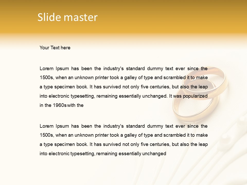 Wedding Copy Jewelry PowerPoint Template