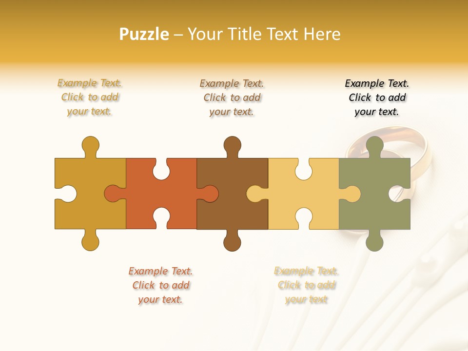 Wedding Copy Jewelry PowerPoint Template