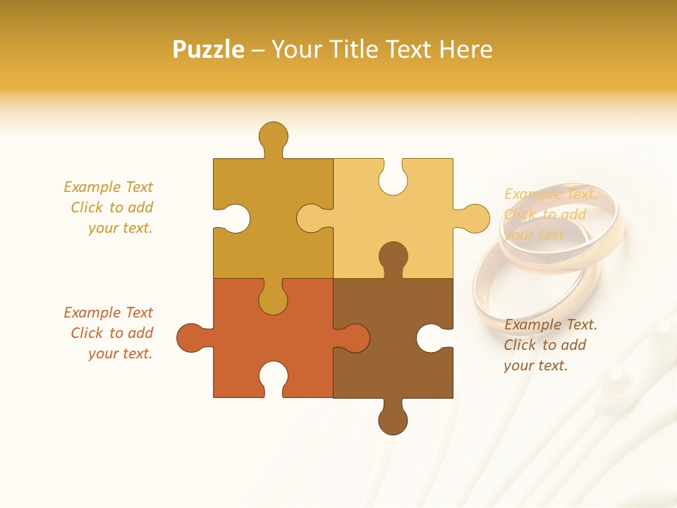 Wedding Copy Jewelry PowerPoint Template