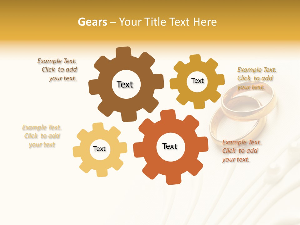 Wedding Copy Jewelry PowerPoint Template