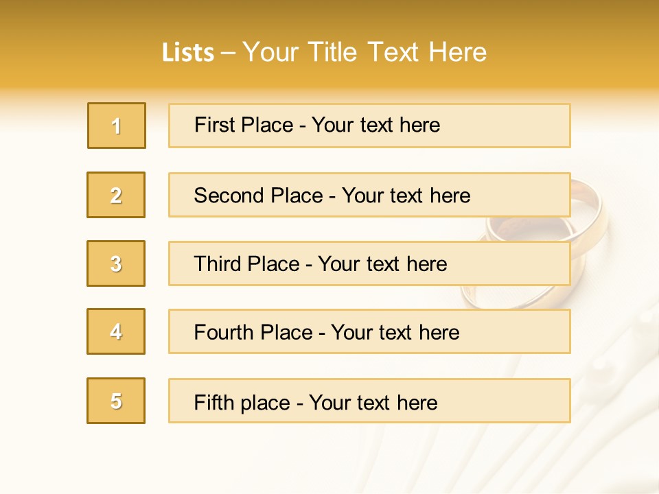 Wedding Copy Jewelry PowerPoint Template
