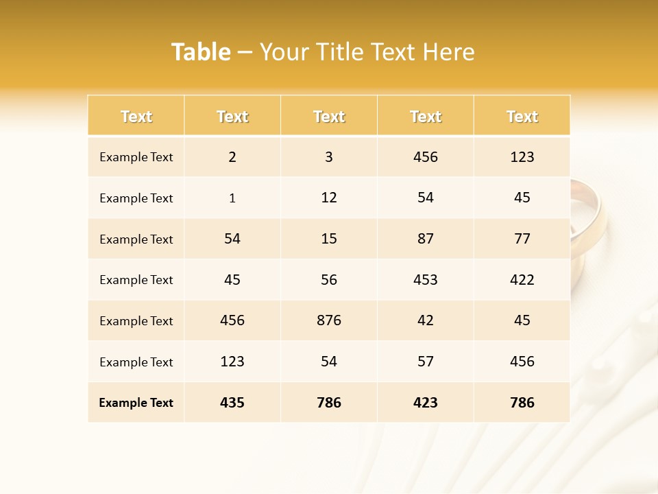 Wedding Copy Jewelry PowerPoint Template