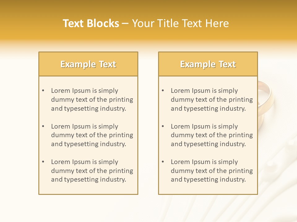 Wedding Copy Jewelry PowerPoint Template